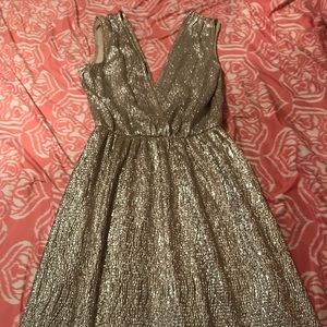 Lulu’s Silver Maxi Dress
